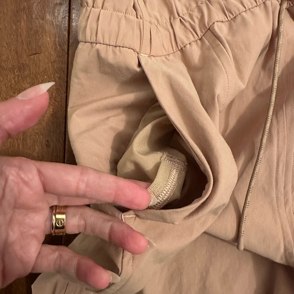 Lululemon Beige Shift in Time Cross Back Jumpsuit Sz 6 - Picture 6 of 16